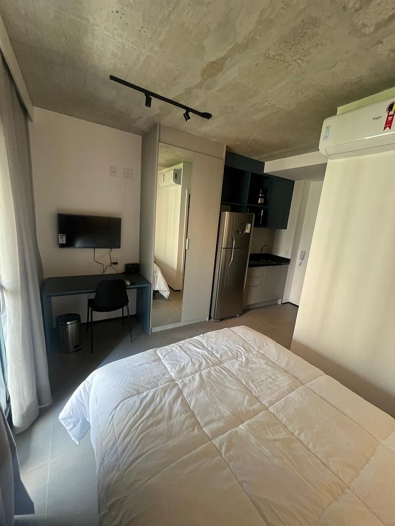 Maravilhoso Studio no Edifício On Flórida Brooklin