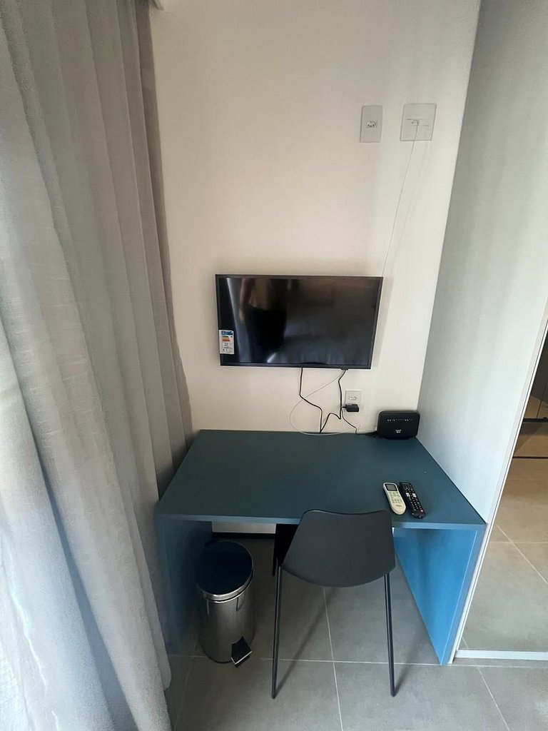 Maravilhoso Studio no Edifício On Flórida Brooklin